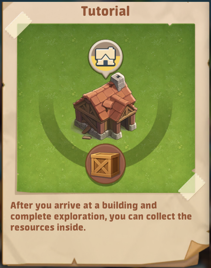 Collect resources from buildings